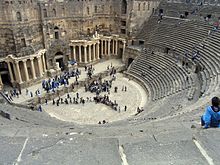 Een oud Romeins theater in Syrië