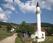 Mosque in Dacići above Rožaje