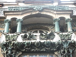 Edifício Art Nouveau em Paris