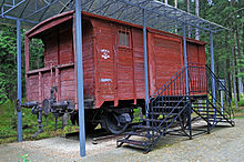 Railway carriage, exhibited in Katyn forest (2009)