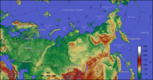 Topography of Russia