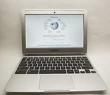 Wikipedia på en Samsung Chromebook