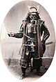 Japanska samurajer i rustning på 1860-talet  