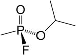 Een 2D-weergave van sarin  