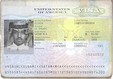 The visa of Satam al-Suqami found in front of the World Trade Center...
