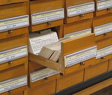 Card catalogue in the Graz University Library (2005)