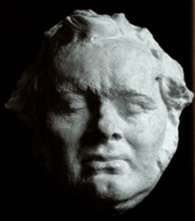 Franz Schubert's face mask. It is disputed whether it is a death mask or a living mask.