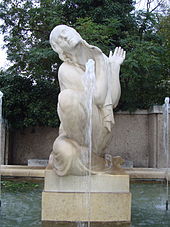 Schubert Fountain in the Viennese district Alsergrund