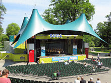 Open-air stage Schwerin during the BUGA 2009