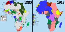 Африка през 1880 и 1913 г.  