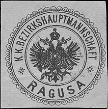 Ragusa district administration - seal stamp