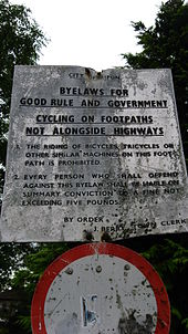 "Byelaws for good rule and government" Riponissa, Pohjois-Yorkshiressä.  