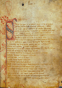Het originele Gawain manuscript, Katoen Nero A.x.  