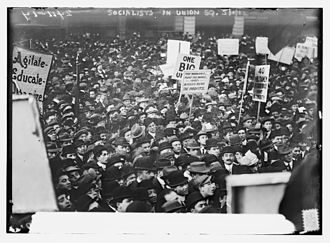 May Day 1912 Socialist Demonstration in Union Square, New York City.