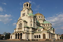 Alexander Nevsky Cathedral is the central Orthodox church of Sofia