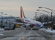 El avión de Southwest que se estrelló en diciembre de 2005.  