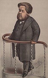 Een karikatuur van Spurgeon  