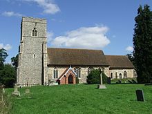 La iglesia de Santa María, situada en los antiguos terrenos de Edwardstone Hall. También es un edificio protegido de grado I.  