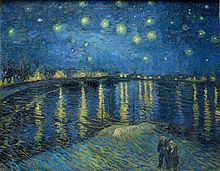 Vincentas van Gogas: Žvaigždėta naktis virš RonosArlesas , 1888 m. rugsėjis