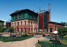 Beer garden of the Störtebeker brewery in Stralsund