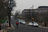 Sunderland Civic Centre (højre baggrund) med Mowbray Park til venstre  