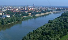 Centre of Szeged at the Tisza
