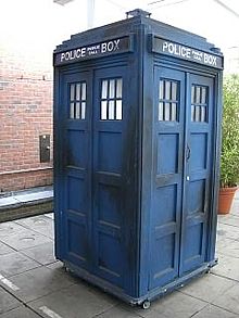 Il modello del TARDIS usato per le riprese negli anni '80.