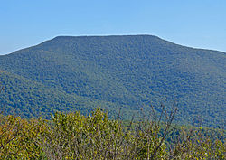 Tafelberg in de Catskill Mountains van New York