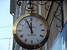 Pocket watch as shop sign