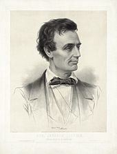 Een schets van kandidaat Abraham Lincoln