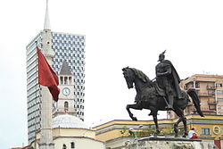 Tirana, hoofdstad van Albanië