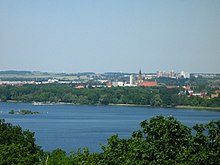 Neubrandenburg is characterized by its location on Lake Tollense. Several city quarters are located on glacial hills.