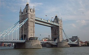 De Tower Bridge in Londen  