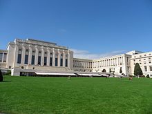 The Palais des Nations in Geneva, which after 1945 became the second headquarters of the United Nations after New York City
