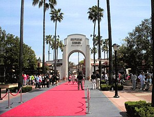 Poort naar Universal Studios, Hollywood.  