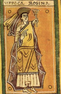 Queen Urraca Fernández († 1007; Codex Vigilano o Albeldense, ca. 976)