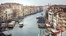 View from the Rialto Bridge to the Grand Canal