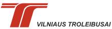Logo of the former company Vilniaus troleibusai, which was a pure trolleybus operator