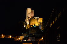 Det medeltida slottet Almansa.  