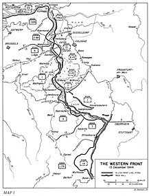 Situación en el Frente Occidental al 15 de diciembre de 1944  