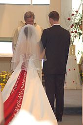 American couples can ­sign their civil ­marriage papers ­at the priest's ­office.