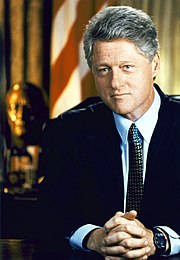 Bill Clinton oli presidentti 1990-luvulla.  
