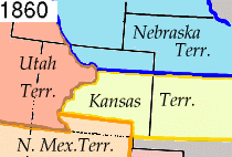 Kansas Territory met inbegrip van de huidige staat Kansas en delen van Colorado  