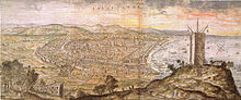 View of Barcelona 1563 by Anton van den Wyngaerde
