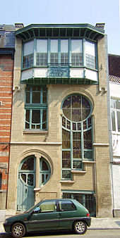 Muntin windows of the Art nouveau: L'atelier du maître-verrier Sterner 1904, Brussels