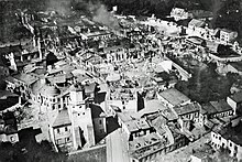 Wieluń after the air raid, 1 September 1939
