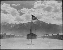 Manzanar interneringskamp in 1942