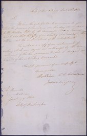 Letter from Thomas Jefferson to US Secretary of State James Madison announcing the purchase of Louisiana from France (written in New Orleans)