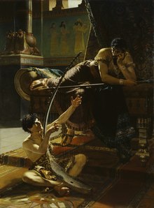 David e Saul (1885) por Julius Kronberg.