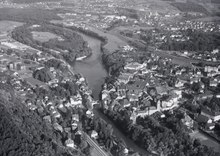 Historical aerial photograph by Werner Friedli from 1958